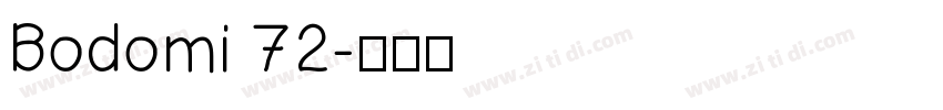 Bodomi 72字体转换
